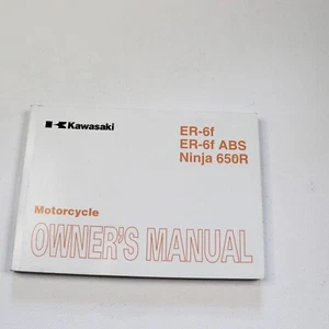 Genuine 2008 Kawasaki ER-6f / ABS / Ninja 650R / English Owners Manual 999861451 - Picture 1 of 14