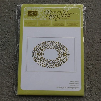 Stampin Up Holiday Frame Textured Impressions Embossing Folder Sizzix Big Shot - Image 1 of 3