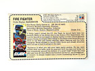 1985 GI Joe Vintage BARBECUE V1  MAIL AWAY RED BACK FILE CARD UNCUT, VERY NICE!
