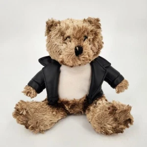 Galerie Snickers 8" Plush Bear With Leather Jacket - Picture 1 of 6
