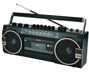 SuperSonic Portable 3 Band Radio Cassette Recorder Boombox with Bluetooth