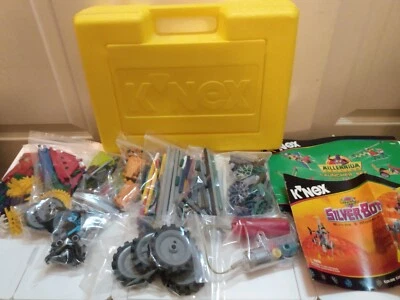 K'NEX Yellow Case Millennium Robot World & SilverBot Complete Knex Pieces/Motor - Image 1 of 4
