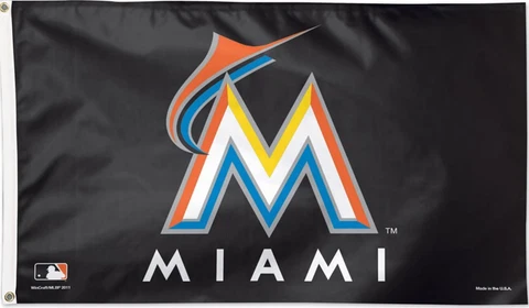 Miami Marlins 3x5 ft Flag Banner MLB Baseball Champions Free Shipping Cover