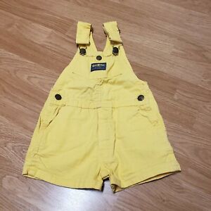Vintage Oshkosh Yellow Shortalls 4T USA Union Made