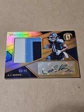 2019 GOLD STANDARD Jumbo PATCH AUTOGRAPH TITANS A.J. BROWN AUTO 9/49