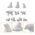 10 Pcs Table Miniature Toy Micro Landscaping Decor Christmas Bears Figurines