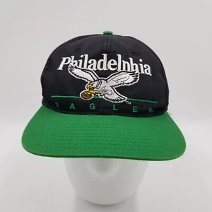 Nuovo cappello snapback vintage EASTPORT Team NFL Philadelphia Eagles Spellout verde - Foto 1 di 15