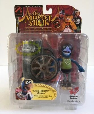 Figura de acción exclusiva de The Muppets The Muppet Show Gonzo [casco de choque] Foto 1 de 4