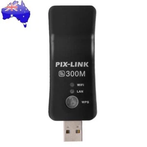 WiFi Dongle Adapter 802.11b/g/n 300Mbps Universal Wireless Receiver 2.4Ghz - Picture 1 of 12