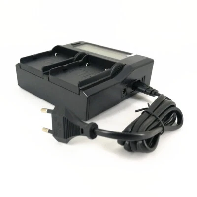 Dual Battery LCD Charger Kit for Canon BP-A30 A60 A90 C500II C300 Mark II C200B - Image 1 of 4