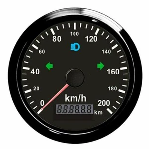 85mm 0-200km/h Waterproof GPS Speedometer Odometer Gauge For Car Boat Motorcycle - Picture 1 of 7