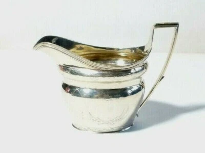 Jarra crema de plata esterlina George III Provincial Newcastle 1801 #T375 Foto 1 de 4