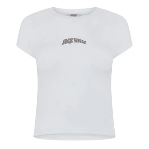 Jack Wills Womens Graphic Cap Sleeve T-shirt Cropped - Picture 1 of 6