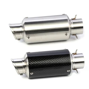 Motorcycle Exhaust Pipe 51mm Carbon Fiber Slip-on Muffler Escape Moto with DB Ki - Picture 1 of 8