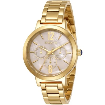 Reloj para mujer Invicta Angel cuarzo oro esfera ostra oro pulsera oro amarillo 31084 Foto 1 de 2