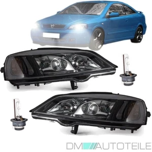 SET 2xOpel Astra G Xenon Scheinwerfer Schwarz Klarglas D2S/H7 + Brenner OSRAM - Bild 1 von 1