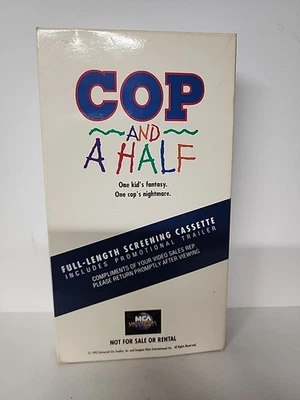 1993 VTG COP and A Half VHS Tape PROMO Movie Burt Reynolds RARE - Image 1 of 3
