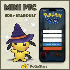 Pokémon PTC GO - Shiny Pichu Hexenhut - 80K Sternenstaub✨Beschreibung lesen✨ - Bild 1 von 1