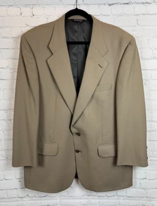 BURBERRYS' dark beige 100% wool mens suit jacket blazer 46R (no size tag) - Picture 1 of 13