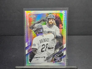 Topps Chrome 2021 - Charlie Blackmon Prism Refractor #67 Colorado Rockies - Imagen 1 de 1