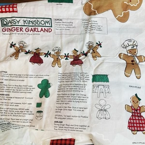 Daisy Kingdom Ginger Garland Fabric Panel Sewing Kit Holidays Christmas - Picture 1 of 8