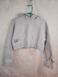 Puma X Adriana Lima Hooded Crop Sweater Grau Größe S - Bild 1 von 14