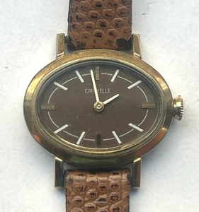 CARAVELLE DAMEN OVALE FORM MECHANISCHE UHR - 22x 29mm - FUNKTIONIERT & HÄLT DIE ZEIT - Bild 1 von 2