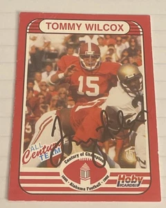 TOMMY WILCOX / SIGNED / ALL CENTURY TEAM /ALABAMA FOOTBALL CARD #25 / SUPER RARE - Picture 1 of 4
