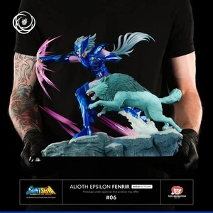Saint Seiya ALIOTH EPSILON FENRIR Cavalieri dello zodiaco Statue Ikigai Tsume - Foto 1 di 10