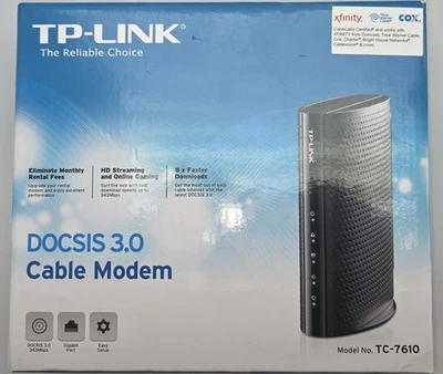 TP-LINK DOCSIS 3.0 Cable Modem Model TC-7610 - Image 1 of 4