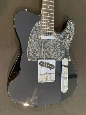 Harley Benton TE-20 BK negro brillante tele con golpeador personalizado Foto 1 de 4