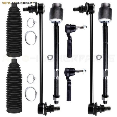 Para 2004-2012 Chevrolet Malibu 8 peças barra oscilante dianteira extremidade link amarração haste kit extremidade - Imagem 1 de 4