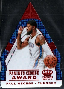 2018-19 Panini Crown Royale Panini's Choice Award Red /75 Paul George #43 - Bild 1 von 2