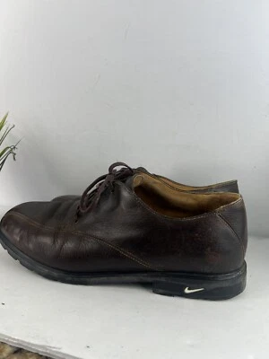 Zapatos de golf Nike Air Tiger Woods para hombre talla 12 tacos cuero marrón 305244 Foto 1 de 4