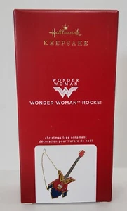 2020 HALLMARK KEEPSAKE "WONDER WOMAN ROCKS!" MAGIC SOUND ORNAMENT - Picture 1 of 3