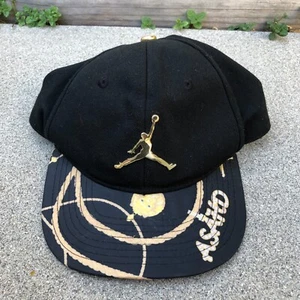AIR JORDAN ASAHD Snapback Hat Youth Kids Black Adjustable Cap - Picture 1 of 8