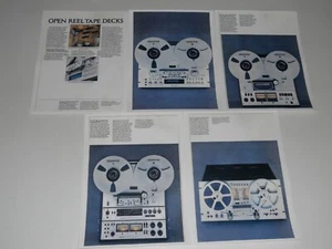 Folleto de carrete abierto Pioneer 1980 RT-909,RT-1011L,RT-2022,RT-707 5 páginas, especificaciones, información - Imagen 1 de 1