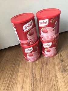 4 X SlimFast Powder Tin Strawberry 365g BBE 01.2025 - Picture 1 of 12