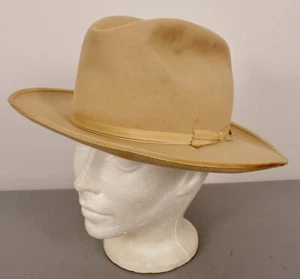 Men's VTG Open Road Stetson 25 Hat 6 7/8 Fedora Cowboy Hat Twenty Five - Picture 1 of 12