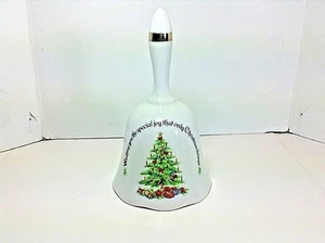 VINTAGE = ENESCO = PORZELLAN GLOCKE "WISHING YOU THE SPECIAL JOY THAT ONLY CHRISTMAS BITS - Bild 1 von 6