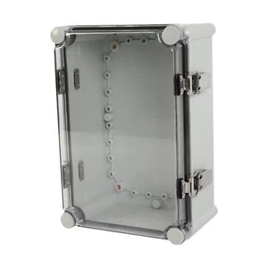 ABS IP66 Clear Lid Hinge Junction Box 280 x 190 x 130mm - Picture 1 of 14
