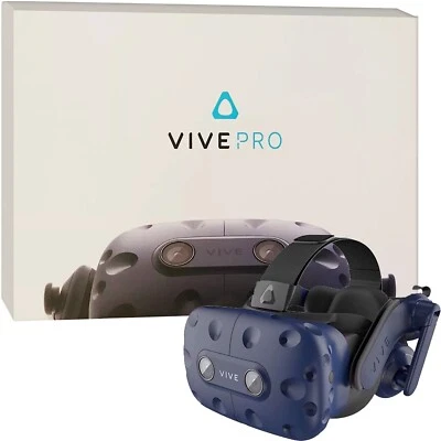 HTC Vive Pro Headset Black / Blue Bluetooth + USB NEW - Image 1 of 4