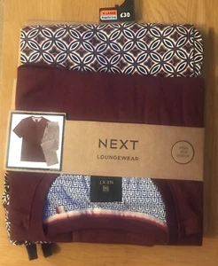 BNWT NEXT XL LIGHTWEIGHT LOUNGE WEAR/PYJAMA SET SOFT FEEL INSIDE LEG 30" RRP £30 - Picture 1 of 3