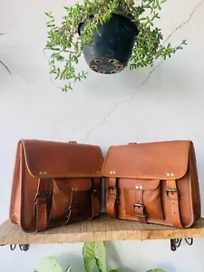 Genuine Goat Made By Expert Satchel Black motorcycle bag Surprise Gift - Picture 1 of 4