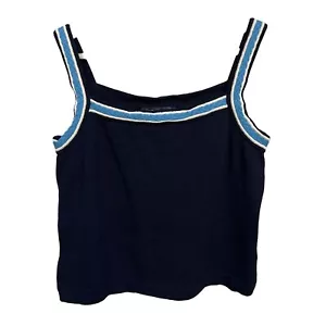 Canottiera maglia blu scuro St. John taglia PETITE - Foto 1 di 5