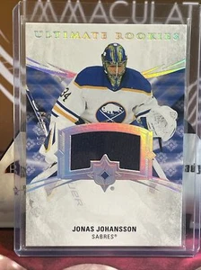 2020-21 Ultimate Collection Rookie Jersey /649 Jonas Johansson RC #129 - Picture 1 of 2