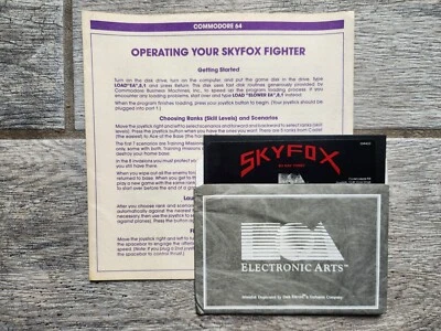 SKYFOX for the Commodore 64 C64/128, Game & Manual, Fully Tested! - Image 1 of 4