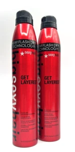 2 x Sexyhair Big Sexyhair Get Layered 275ml - Hairspray - Picture 1 of 1