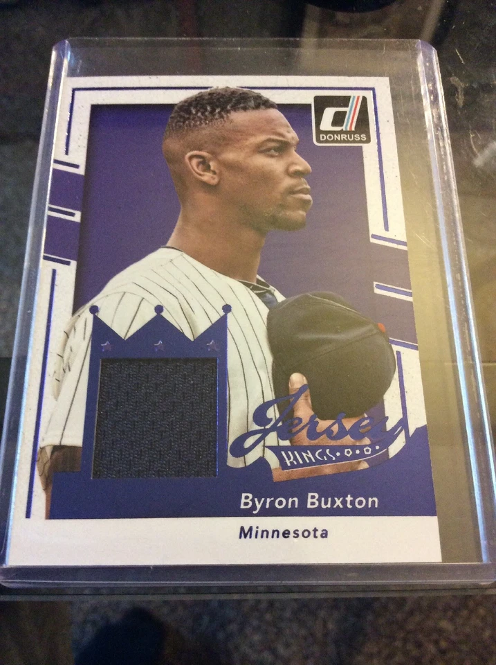 2016 Panini Donruss Byron Buxton #25 Jersey Kings Minnesota Twins Relic - Image 1 of 3