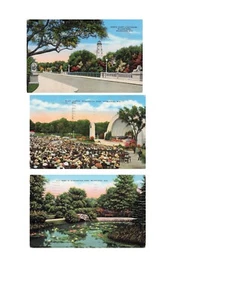 Lote de 3 PCs de Colección Milwaukee, Wisconsin Washington Park & N. Point Lighthouse - Imagen 1 de 7